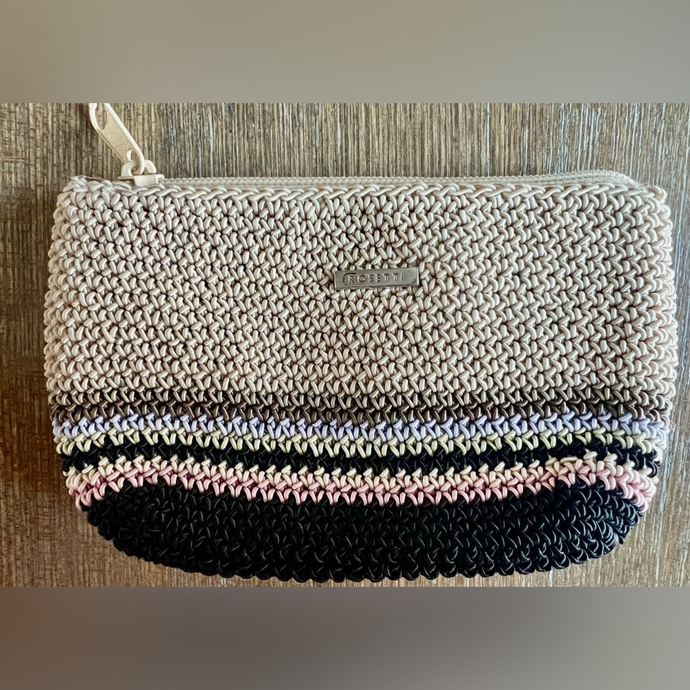 Rosetti Knitted Coin Purse with Zipper Closure Brand New Y2K Vintage